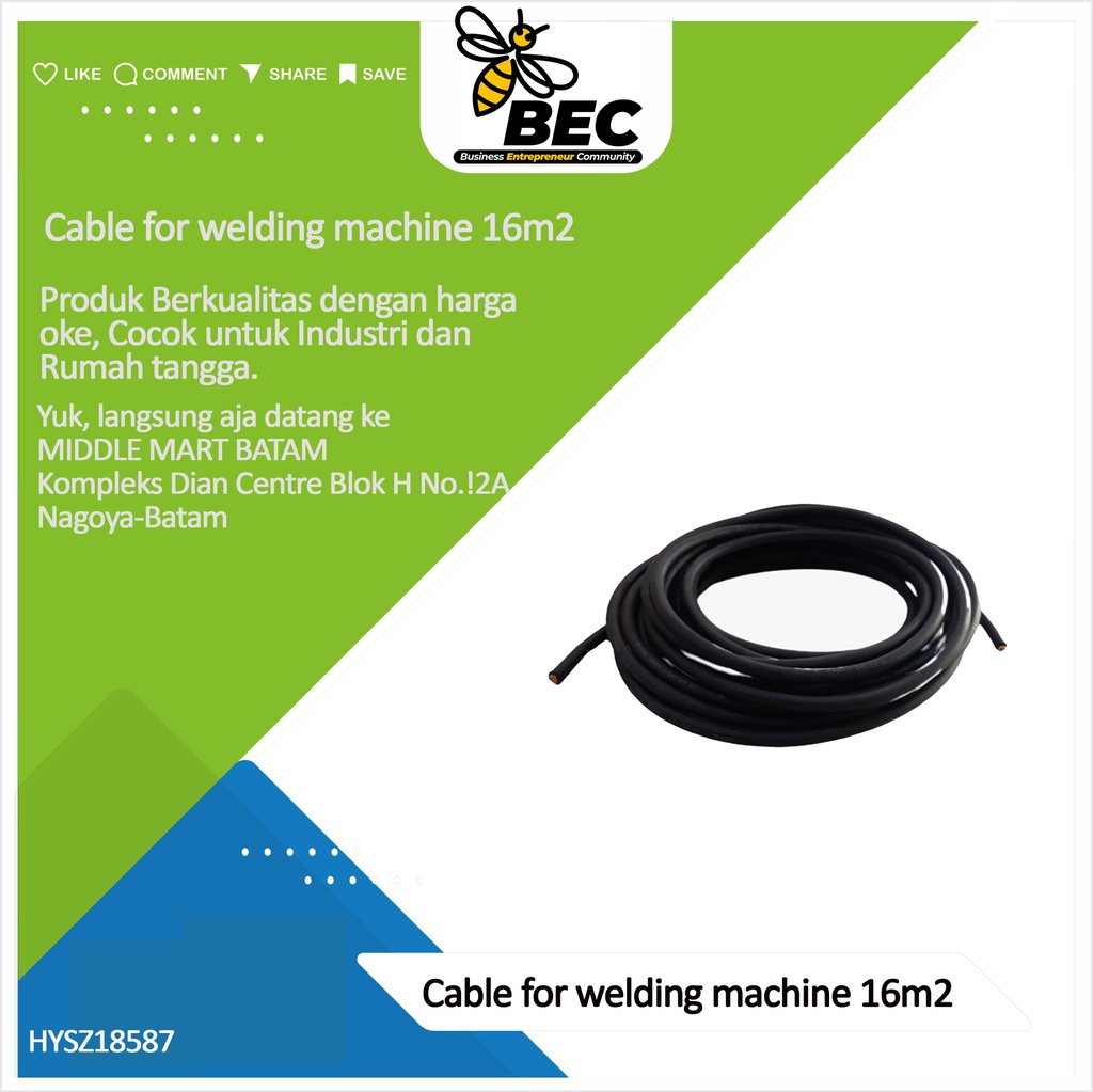 cable for welding machine 16m2