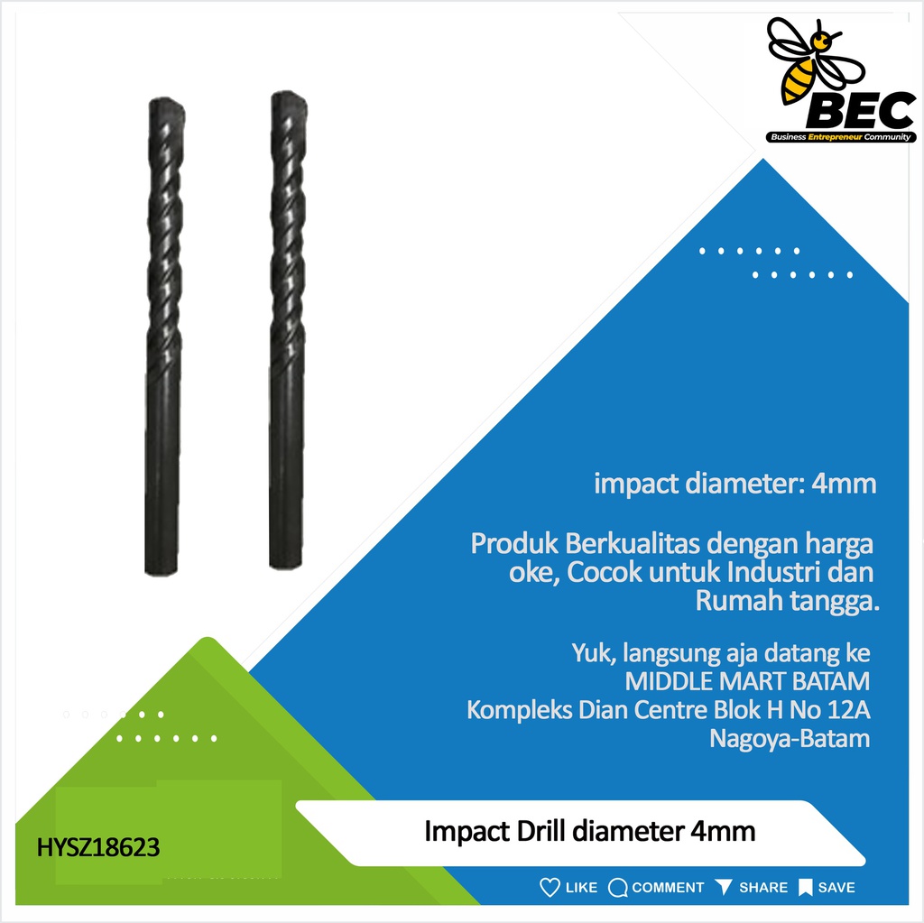 Impact Drill Diameter 4mm