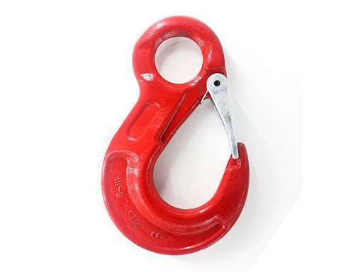 Eye Hook with latch 320A Alloy steel,G80,size:1T,weight:0.21KG,100pcs/bag