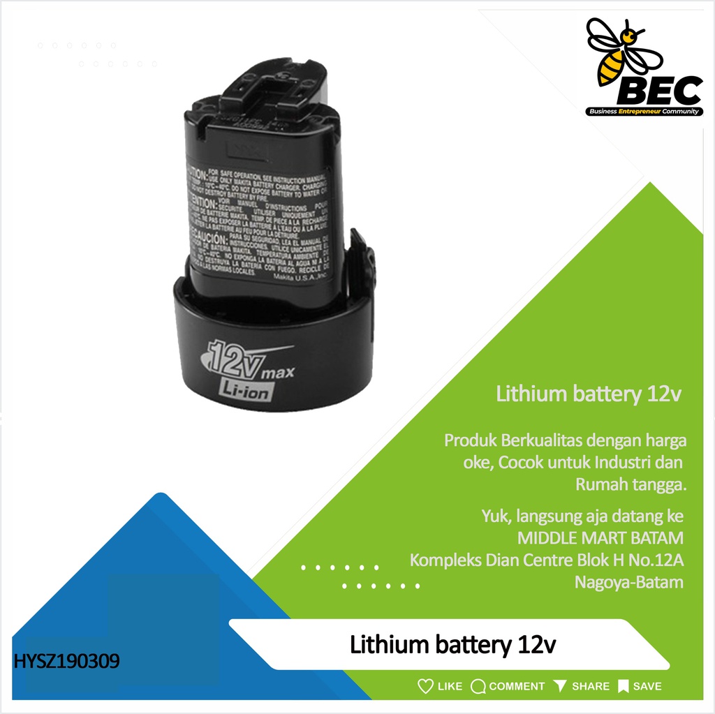 Lithium battery 12v