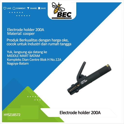 [HYSZ18572] electrode holder 200A
material:copper
