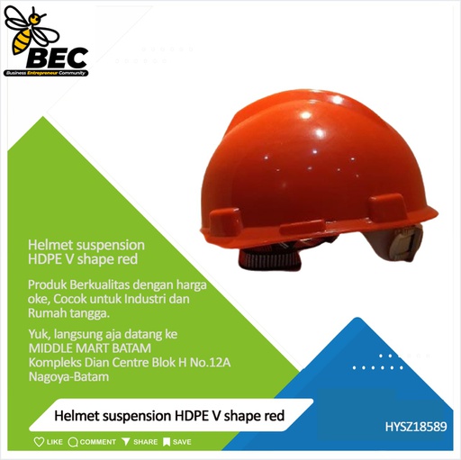 [HYSZ18589] Helmet suspension:HDPE V shape red